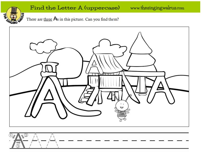 “Find the letter”找字母游戏动画,让孩子熟记26个英文字母,附练习资料下载!_资源下载