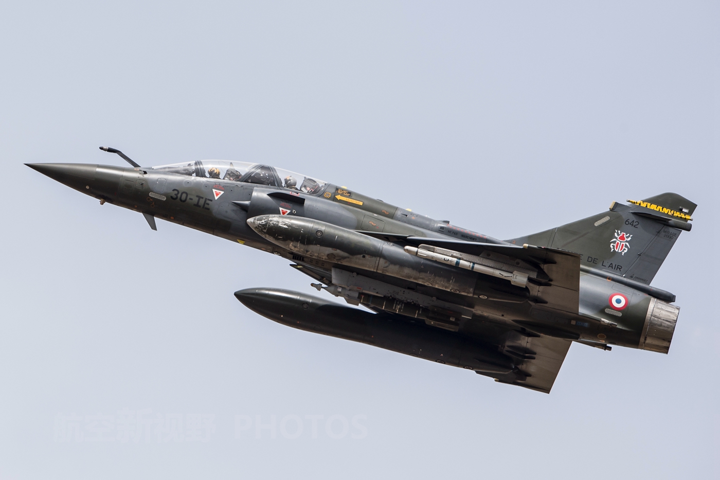 原创法国空军幻影2000d图集典型无尾三角翼达索公司明星战机