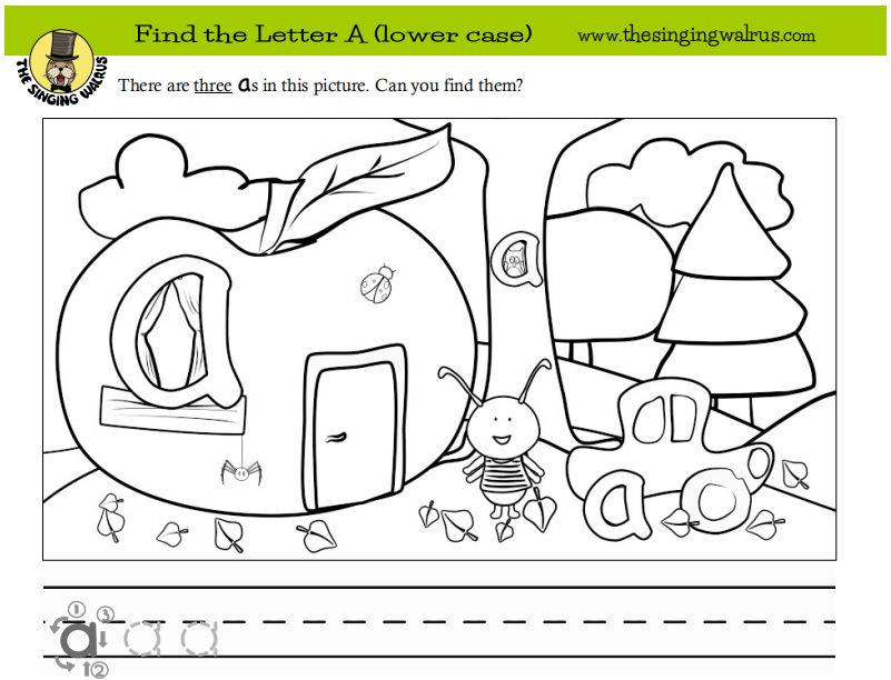 “Find the letter”找字母游戏动画,让孩子熟记26个英文字母,附练习资料下载!_资源下载