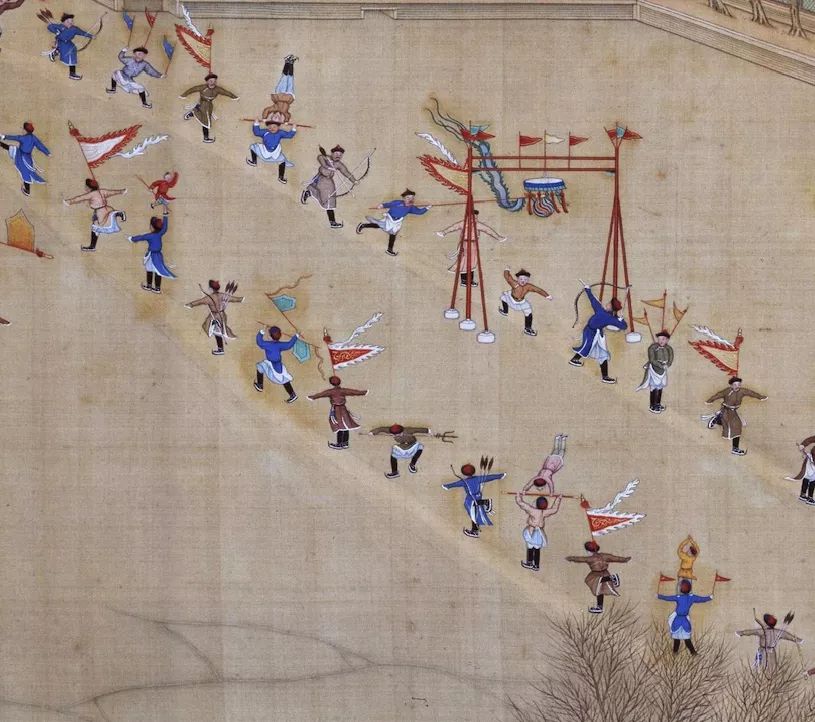赏清宫旧藏《冰嬉图》,看中国古代的冰上运动