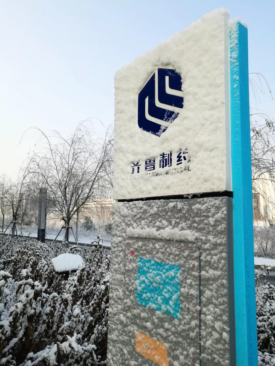 视觉齐鲁 | 一起来欣赏齐鲁制药厂的雪景!