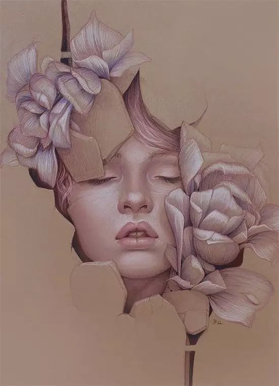 原来这种风格的彩铅画出来也这么美