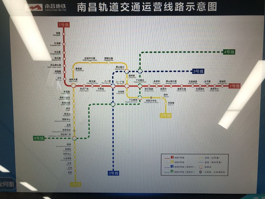 南昌三号地铁站线路图图片