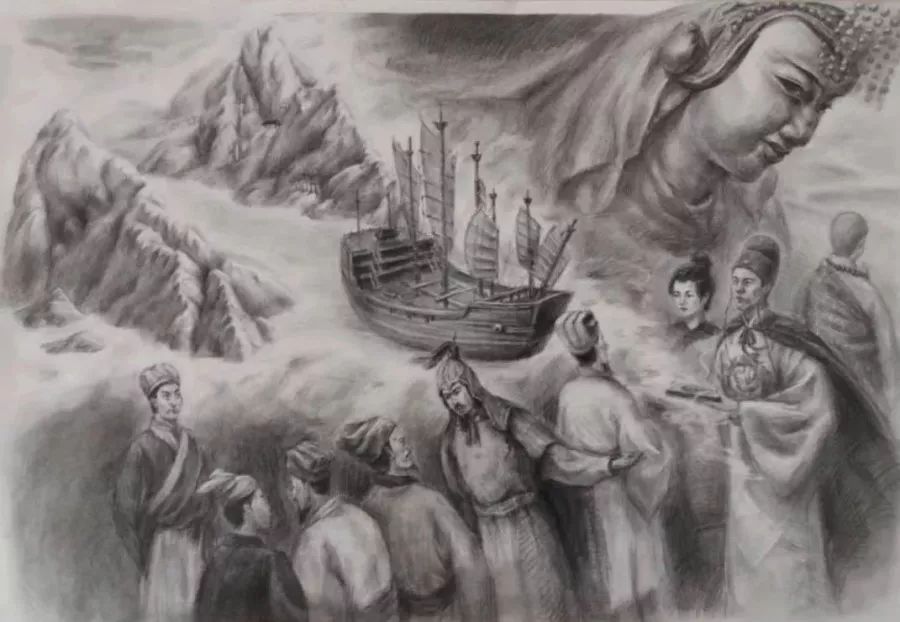 20延展内容:公乾宇的涂画丝绸之路自古便是连接中外的重要通道.