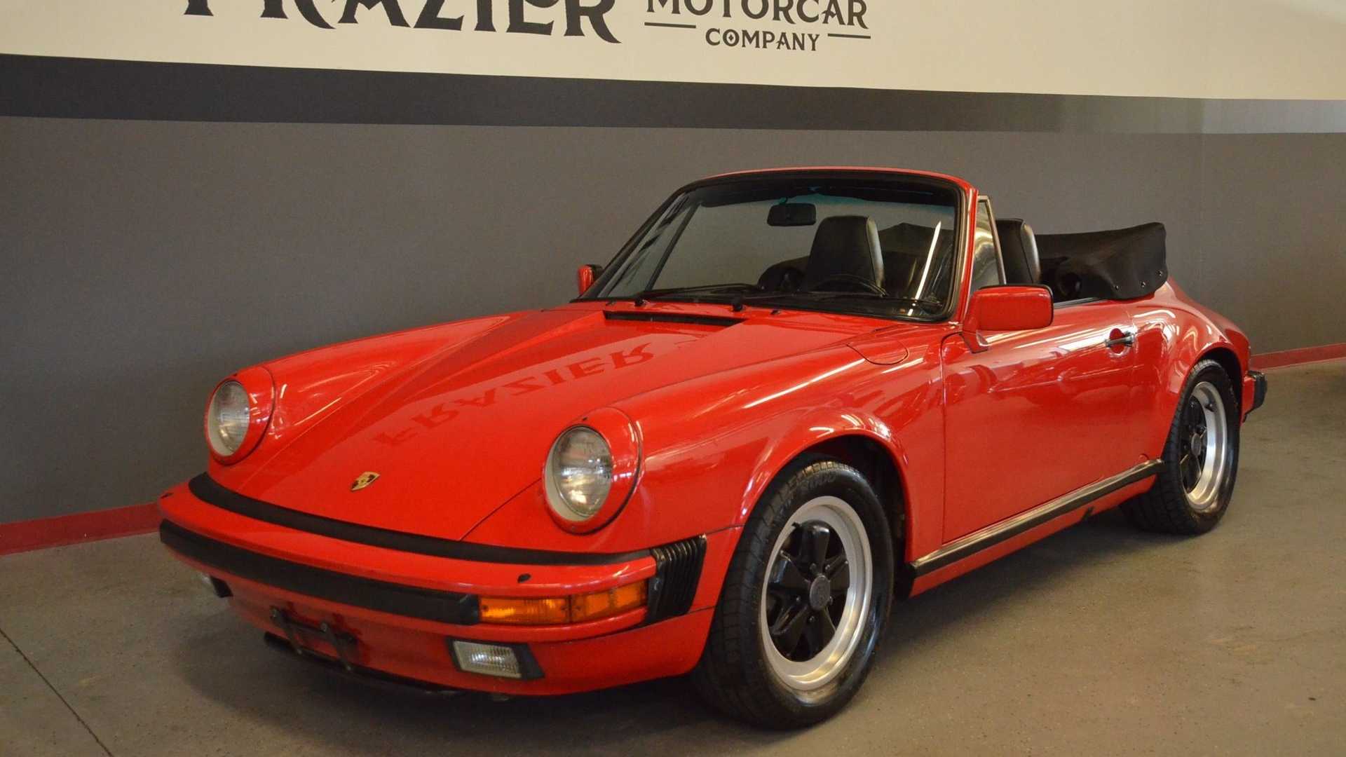 1986保时捷911 carrera敞篷版,32升水平对置引擎