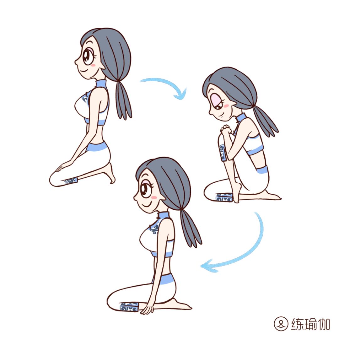 基础金刚坐每天跪跪膝能让你越坐越苗条