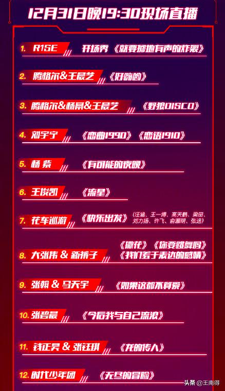 湖南卫视跨年演唱会,你喜欢哪一个节目?2020舞美不错