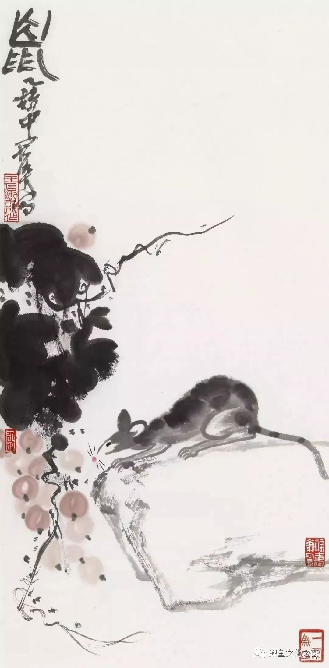 金猪跑了 玉鼠来了 16幅 鼠年水墨趣画 送给你 王石染