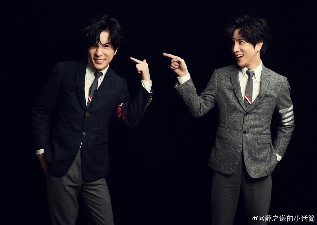 薛之谦的小话筒分享跨年夜造型大片 谦虚&之乎cp上线