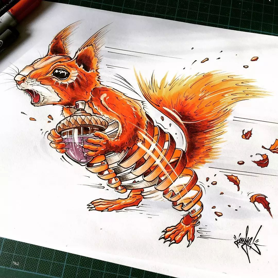 read moreins博主jayn的动物手绘作品,机械感十足,太帅了.1-2020870期