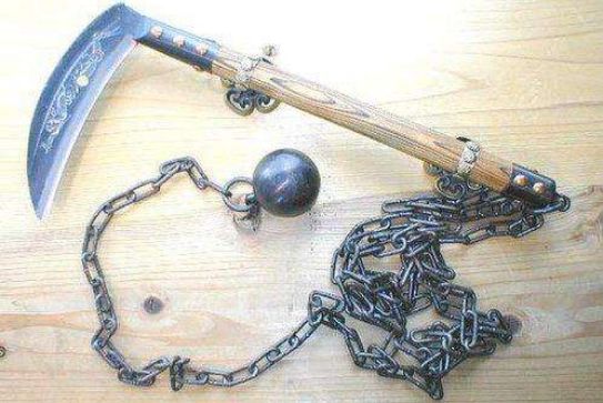 农具演变的兵器,想用必须掌握两门武功,成东瀛国武士和忍者标配_镰刀