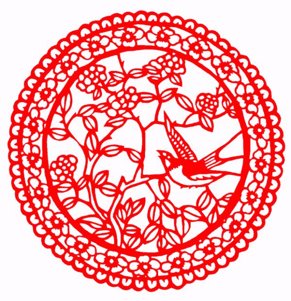 「民俗」传统剪纸窗花