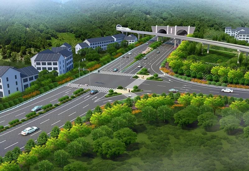 330国道鹿城官岭隧道效果图