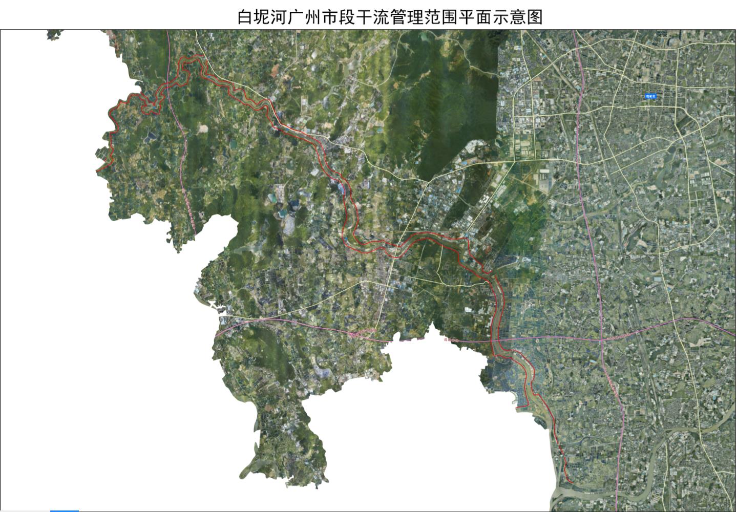 珠江广州河段,流溪河划定管理范围两岸堤防内禁止建房