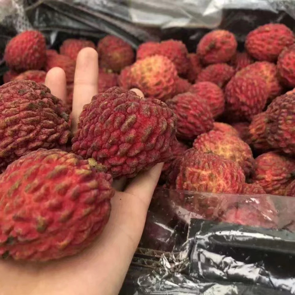 澳洲进口荔枝新鲜空运到达市场颜色喜人流口水