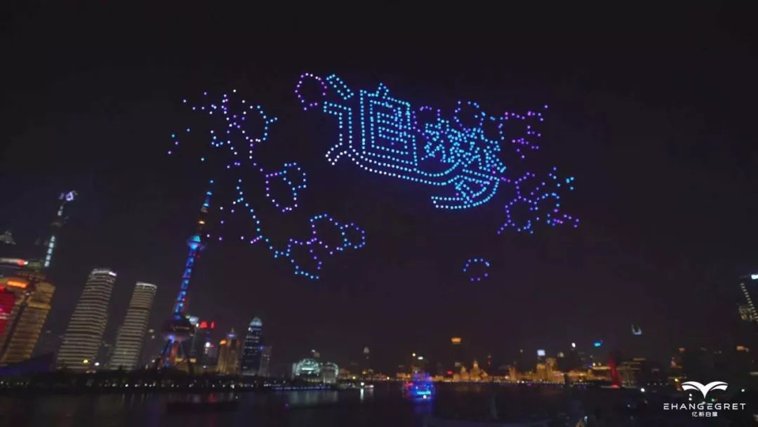 东方卫视跨年盛典无人机秀点亮申城星空璀璨迎新年