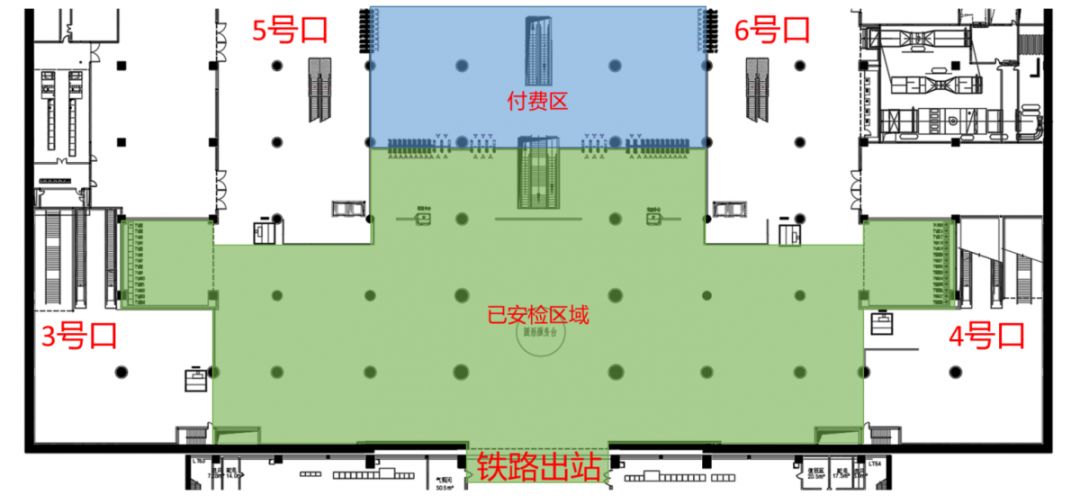 重庆北站平面分布图图片