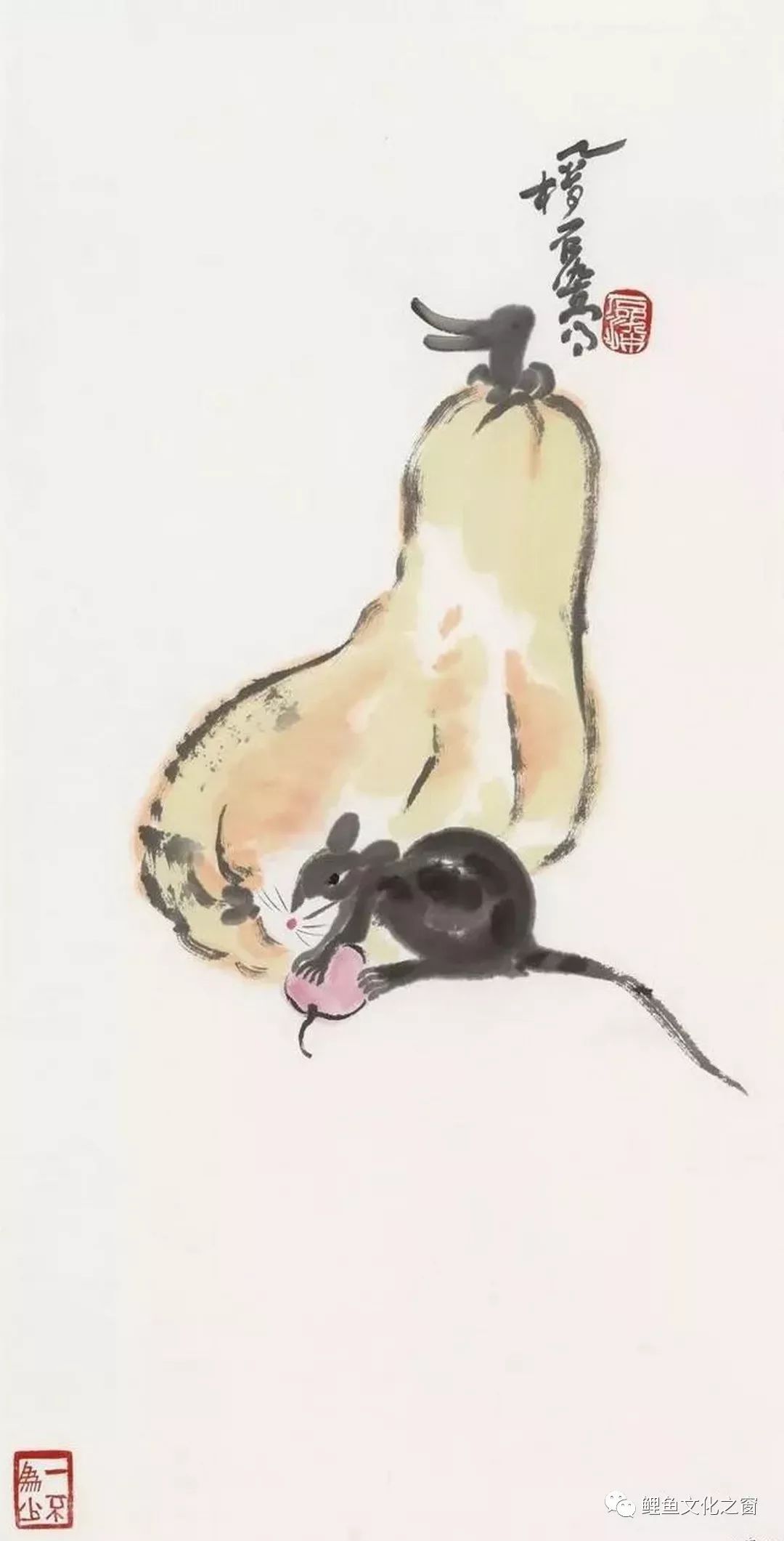 金猪跑了 玉鼠来了 16幅 鼠年水墨趣画 送给你 王石染