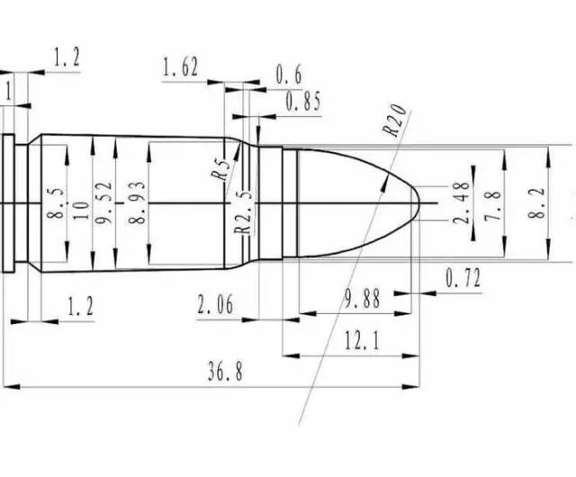 车工永远不寂寞,几张子弹图纸,抽空车一个试试!