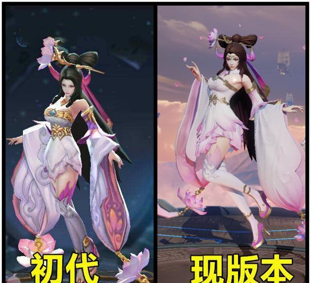王者荣耀:女英雄的初代模型图,露娜太丑,芈月的牛角是认真的?_貂蝉