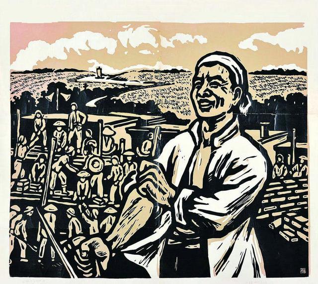 「老物件」半个世纪前的农村题材宣传画_套色