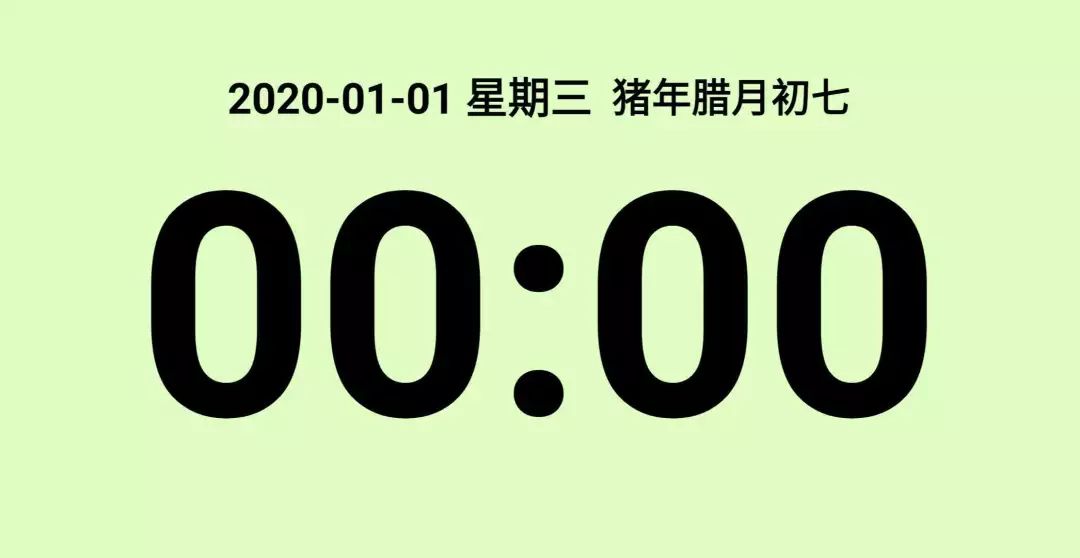 那个作文中幻想过的2020年,那个在课本上遥远的2020年,零点的钟声即将