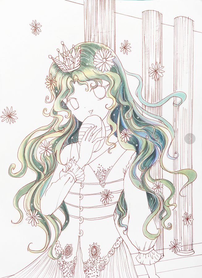 马克笔动漫卷发的简单画法(内含元旦中奖名单)_头发