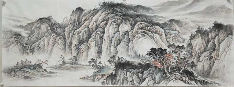 山水画知名画家作品赏析张福民山水画纯艺术国画