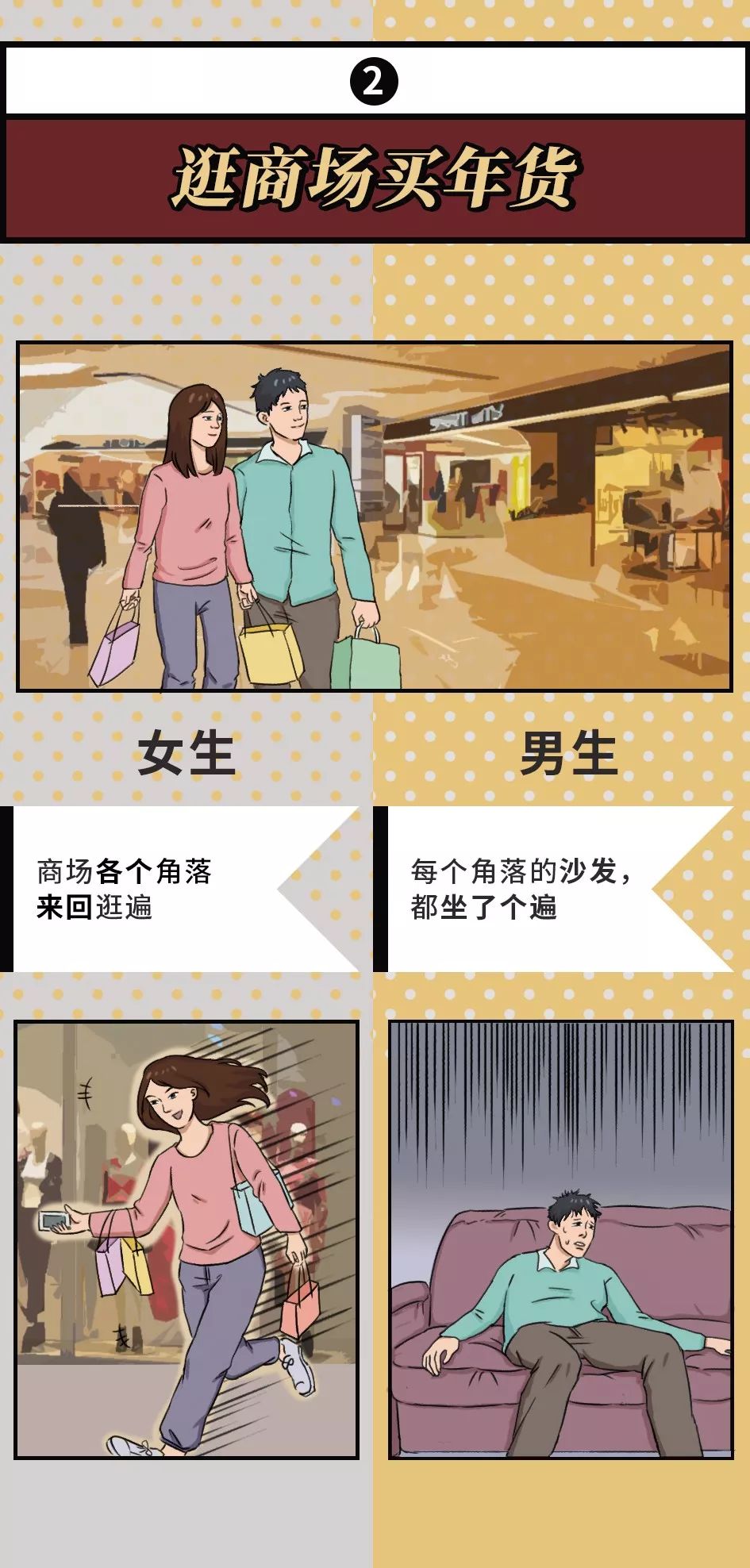 " 男生 vs 女生对比,感觉被内涵到了哈哈哈哈哈