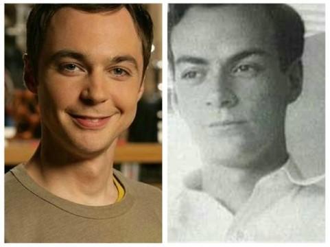 年轻的费曼和谢耳朵费曼是上个世纪的物理学家,活到70岁,1965年诺贝尔