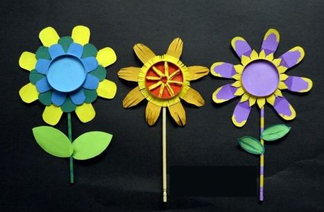 创意手工一次性纸杯变身小花朵作品欣赏