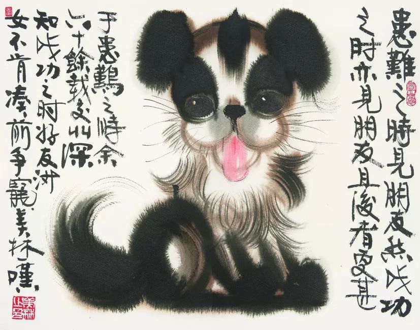 说起韩美林笔下那些被他视为宠物的小猫小狗,那些憨态可掬的小熊猫小