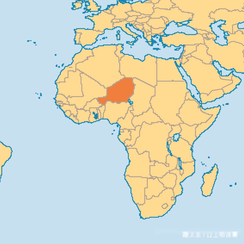 圖注:尼日爾的位置,圖片來自網絡