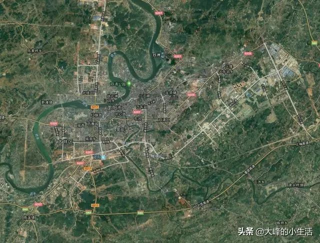 邵阳9个县市哪个县城更大?最新卫星图出来啦