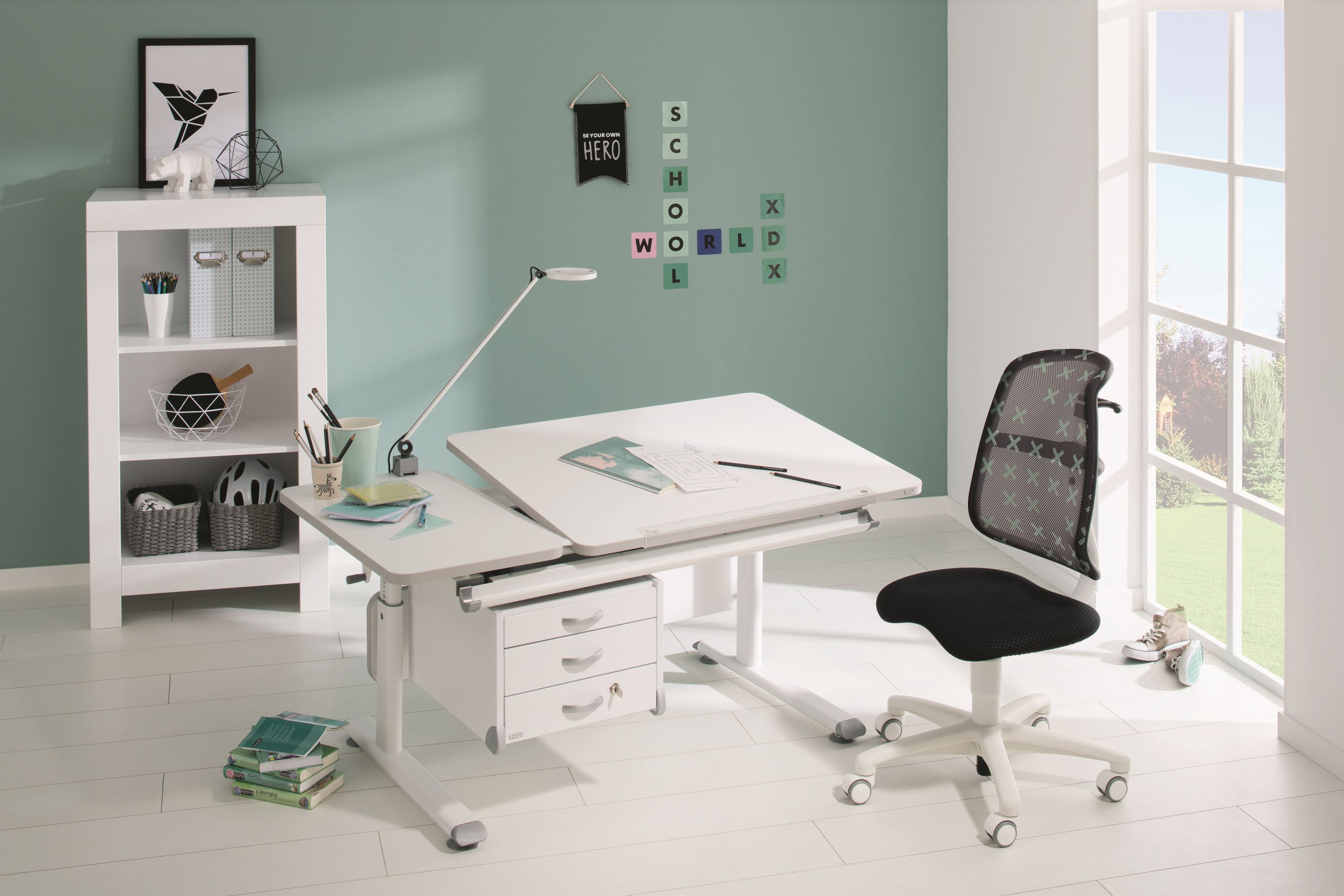 paidi人体工学可升降学习桌椅帮孩子提高学习效率的4点建议