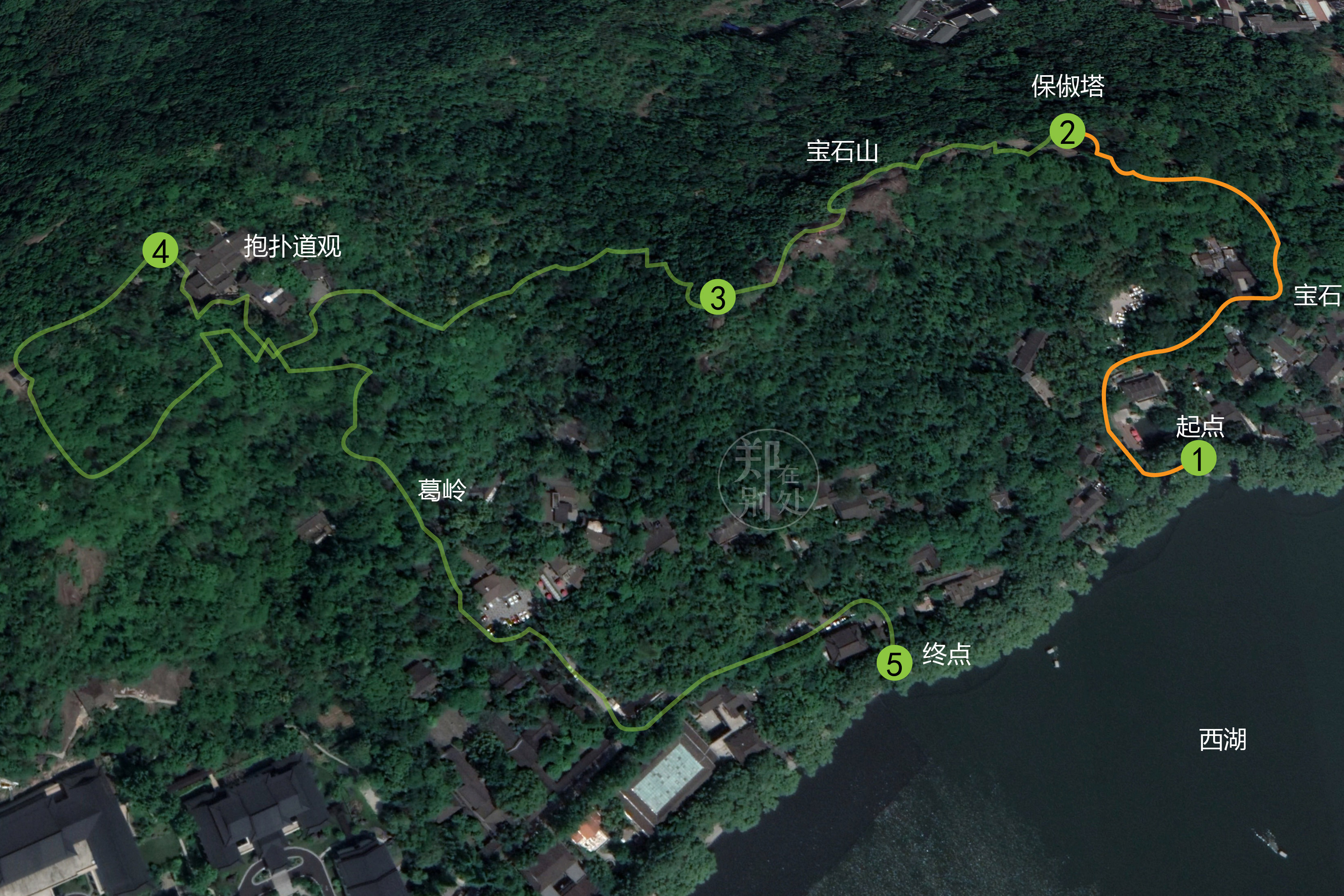 杭州登山徒步路线02:宝石山环线,堪称迷你精华路线