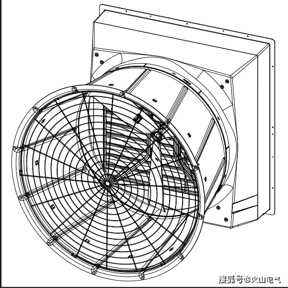 风机cad简图平面图图片