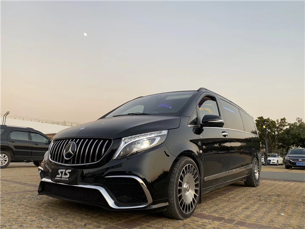 airbft气囊减震李洋分享奔驰v260改装空气悬架低趴作业