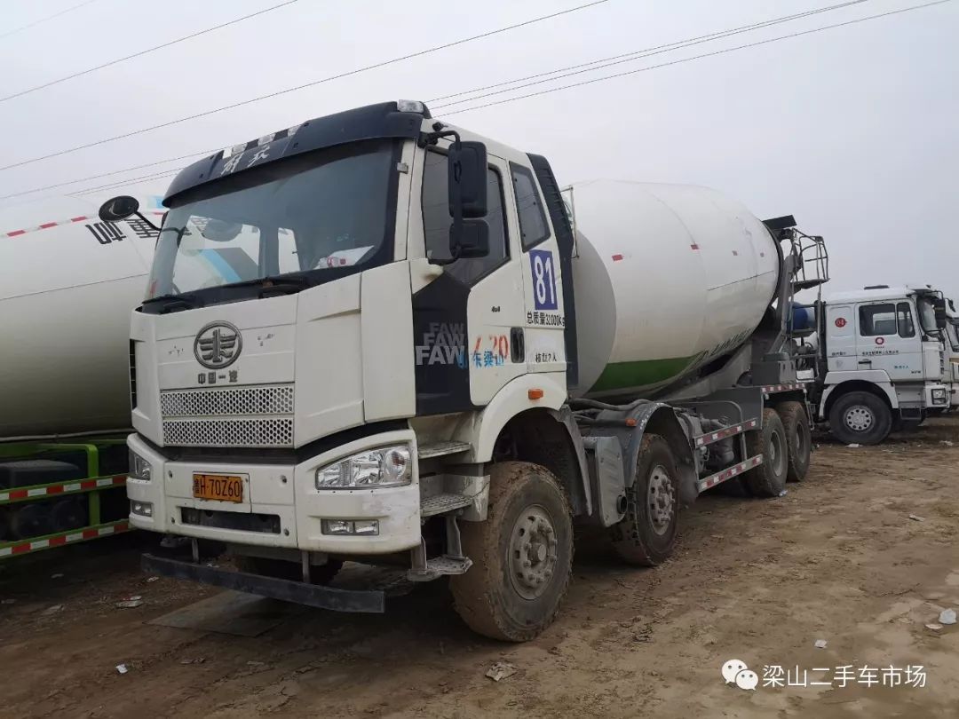 转让国五2018年解放j6中集凌宇18方二手搅拌车