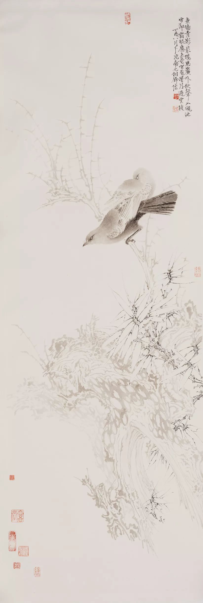 适我为新陈相锋水墨花鸟作品选