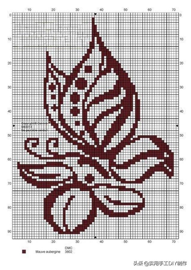 针织图解蝴蝶kitty猫和龙等的图案可用于编织或者刺绣