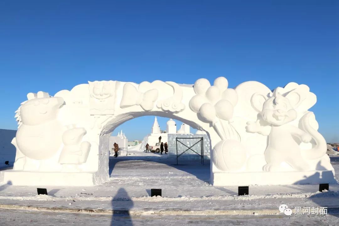 打卡!黑河此處雪雕將驚豔