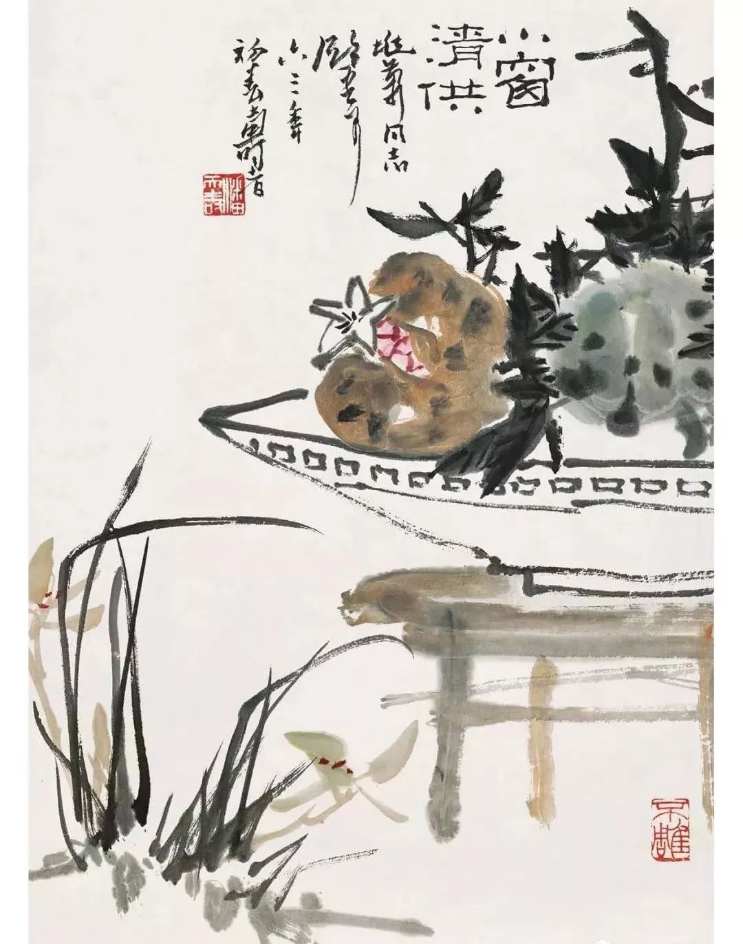 潘天寿小品画,霸气中透露妩媚_作品