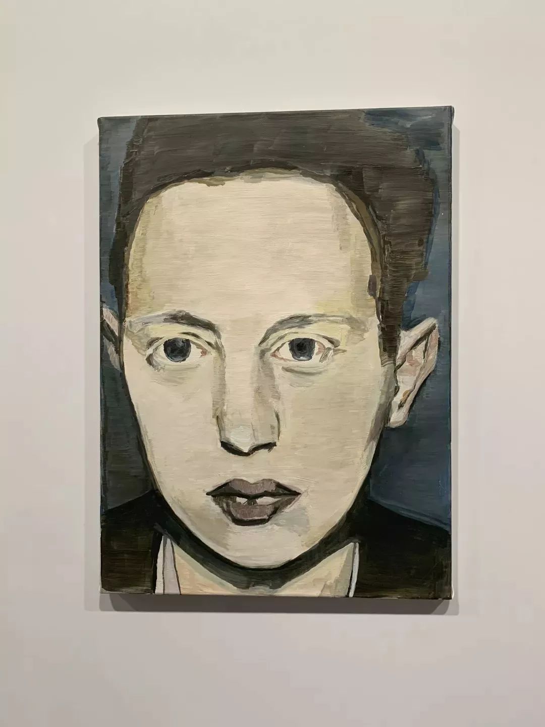 吕克·图伊曼斯,《诊断的视线之五》,布面油画,58x42cm,1992年