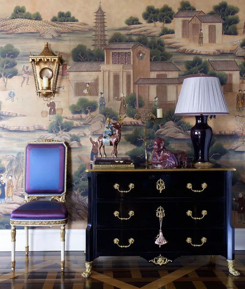 朱伊纹样是法国洛可可时尚在室内设计的典型体现因而长久以来在家居界