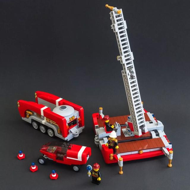 lego樂高moc作品欣賞城堡系列及未來消防車