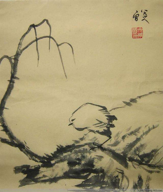 看过朱耷的孤禽图才知道他为什么会那样作画