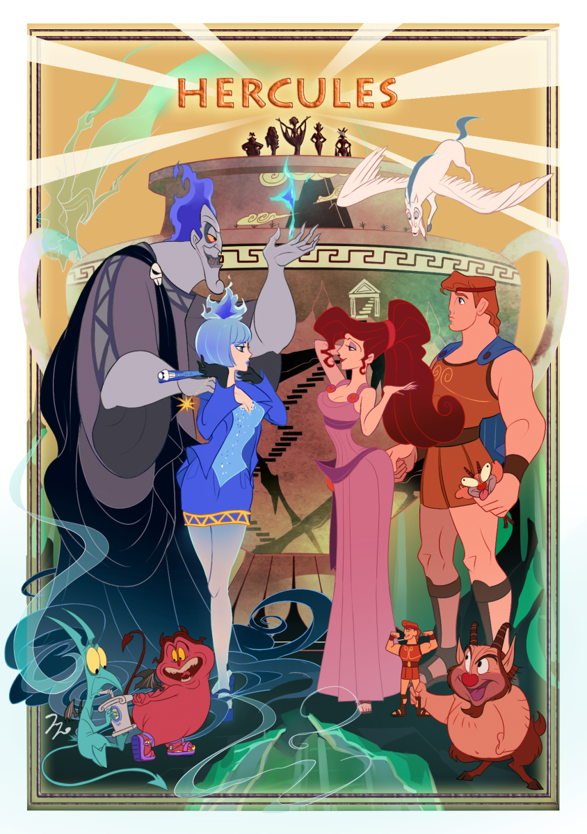 图片[12] - 反派增加了？绘师二创《迪士尼公主》经典场面「正vs反」两派对峙！ - xizi