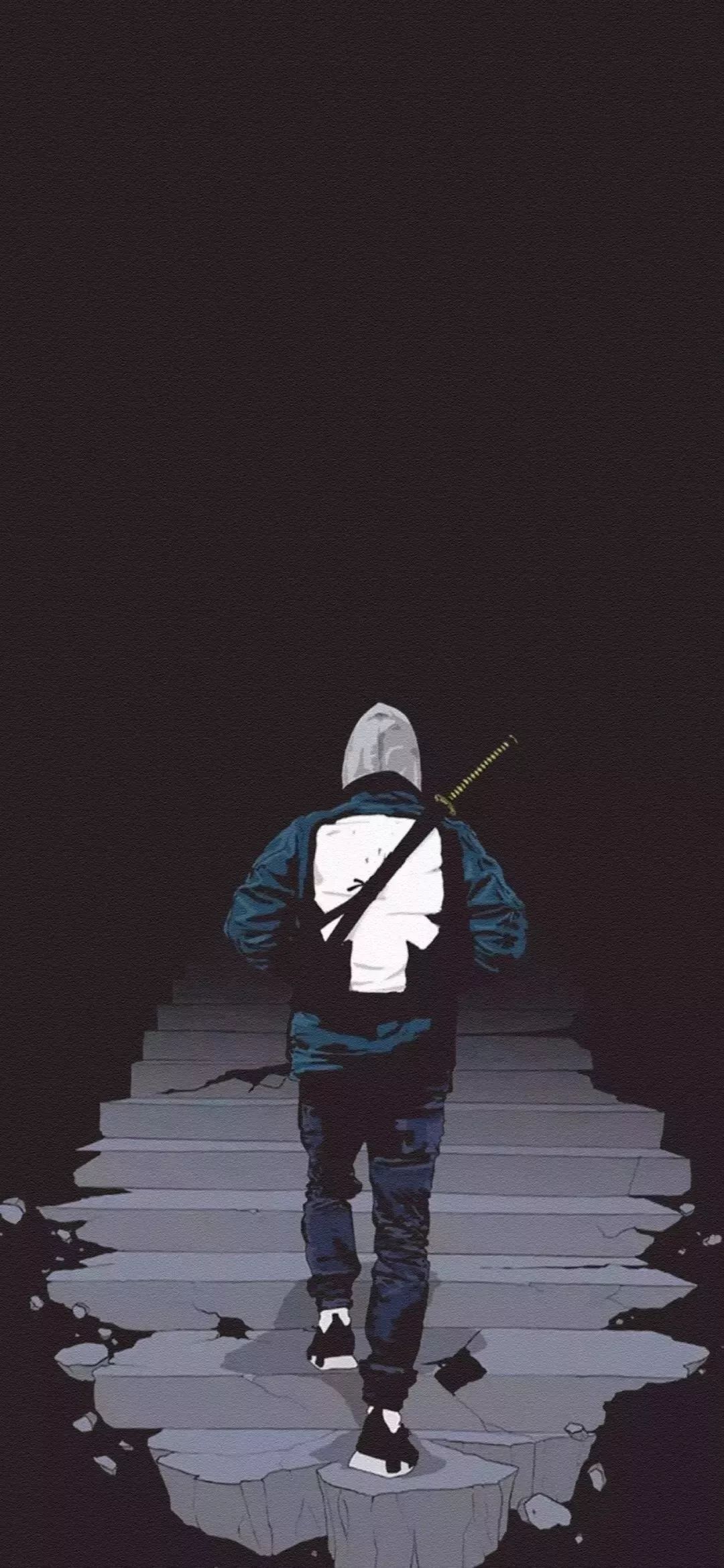 全面屏壁纸高清个性纯黑背景省电壁纸