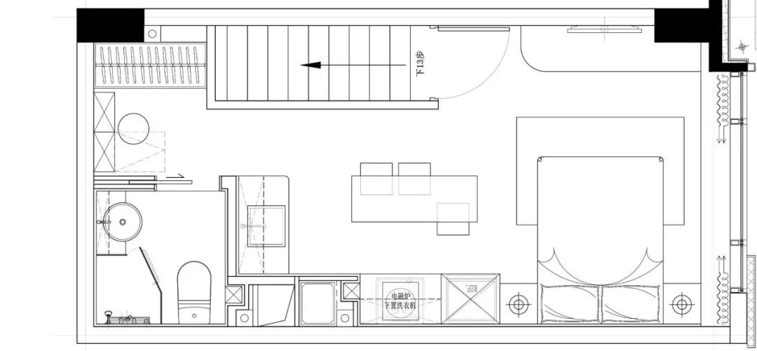 60㎡loft公寓样板房生活品质不以大小博弈